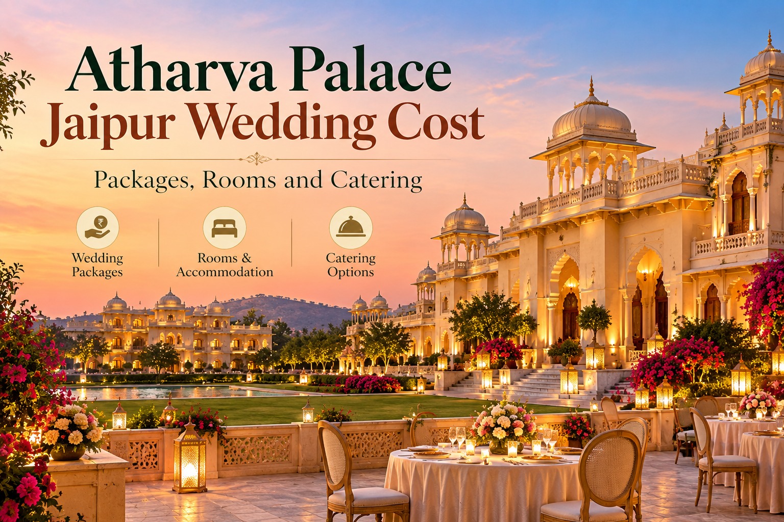 Atharva Palace Jaipur Wedding Cost: Packages, Rooms and Catering